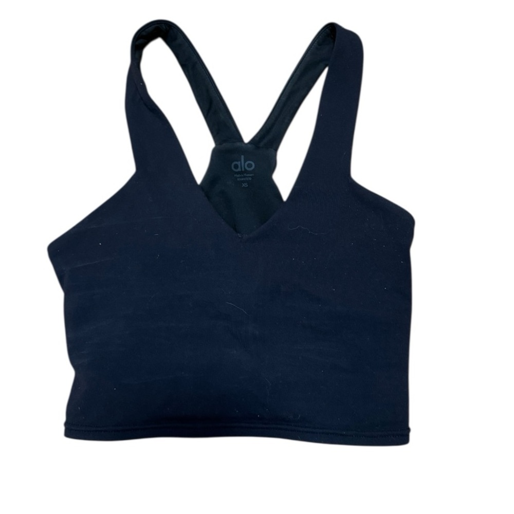 Alo Yoga Black Sports Bra / Crop Top – Size XS - Picture 2 of 4